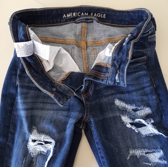 American Eagle Ripped Jeggings Women's Size 6 Short - Picture 10 of 13